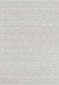 Copacabana Geometric Light Grey Wool Rug