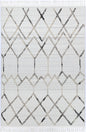 Ares Dorian Geometric Cream and Taupe Rug