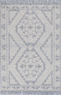 Diego Ornamental Grey Wool Rug - DIEG03
