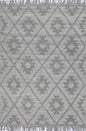 Diego Geometric Grey Multi Wool Rug - DIEG04