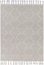 Goa Zig-Zag Wool Blend Grey Rug