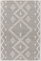 Goa Aztec Wool Blend Cream Rug (No Tassel)