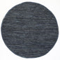 Gypsy Grey Leather Chindi Round Rug