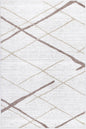 Kimberley Lattice Latte Contemporary Rug