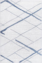 Kimberley Lattice Light Blue Contemporary Rug