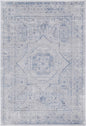 Porto Luna Cream & Blue Traditional Rug