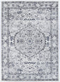 Provence Vallonnet Cream Navy Floral Rug - PROV23