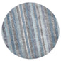 Salsa Luis Blue & Grey Tribal Round Rug