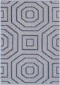Vanuatu Hale Charcoal Geometric Flatweave Rug