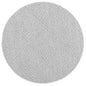 Vanuatu Kini Grey Geometric Round Flatweave Rug